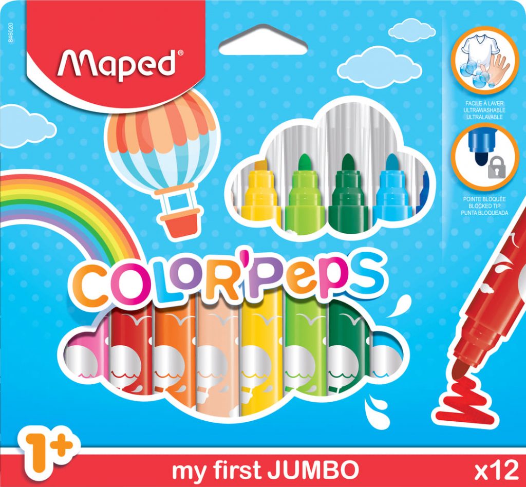 MARCADORES JUMBO ESTUCHE x 12 Maped Argentina
