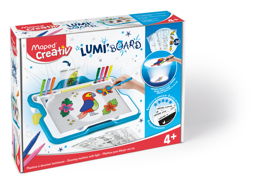 A seguir creando.🙌🏻 Maped Creativ Lumi Board, con proyección de luz,  permite aprender a dibujar mientras los más pequeños se divierten.😄 Es un  juguete, By Maped